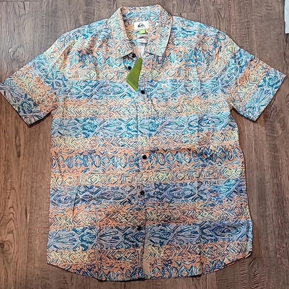 Quicksilver Regular Fit Heyday Men's Small button down shirt NWT